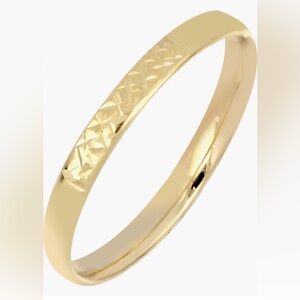 BONY LEVY GOLD TEXTURED RING 14k STACKING SIZE 5